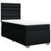 Pat box spring cu saltea, negru, 80x200 cm, textil - WALTI WALTI