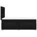 Pat box spring cu saltea, negru, 80x200 cm, textil - WALTI WALTI