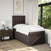 Pat box spring cu saltea, maro închis, 80x200 cm, textil - WALTI WALTI