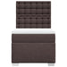 Pat box spring cu saltea, maro închis, 80x200 cm, textil - WALTI WALTI