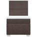 Pat box spring cu saltea, maro închis, 90x190 cm, textil - WALTI WALTI