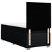 Pat box spring cu saltea, negru, 90x190 cm, textil - WALTI WALTI