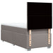 Pat box spring cu saltea, gri taupe, 90x190 cm, textil - WALTI WALTI