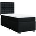 Pat box spring cu saltea, negru, 90x190 cm, textil - WALTI WALTI