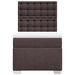 Pat box spring cu saltea, maro închis, 90x190 cm, textil - WALTI WALTI