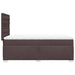 Pat box spring cu saltea, maro închis, 90x190 cm, textil - WALTI WALTI