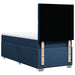 Pat box spring cu saltea, albastru, 90x190 cm, textil - WALTI WALTI
