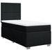 Pat box spring cu saltea, negru, 90x200 cm, textil - WALTI WALTI