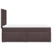 Pat box spring cu saltea, maro închis, 90x200 cm, textil - WALTI WALTI