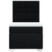 Pat box spring cu saltea, negru, 90x200 cm, textil - WALTI WALTI