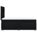 Pat box spring cu saltea, negru, 90x200 cm, textil - WALTI WALTI