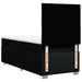 Pat box spring cu saltea, negru, 90x200 cm, textil - WALTI WALTI