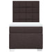 Pat box spring cu saltea, maro închis, 90x200 cm, textil - WALTI WALTI