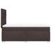 Pat box spring cu saltea, maro închis, 90x200 cm, textil - WALTI WALTI