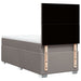 Pat box spring cu saltea, gri taupe, 90x200 cm, textil - WALTI WALTI