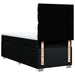Pat box spring cu saltea, negru, 90x200 cm, textil - WALTI WALTI