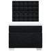 Pat box spring cu saltea, negru, 90x200 cm, textil - WALTI WALTI