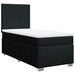 Pat box spring cu saltea, negru, 100x200 cm, textil - WALTI WALTI