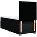 Pat box spring cu saltea, negru, 100x200 cm, textil - WALTI WALTI