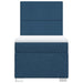 Pat box spring cu saltea, albastru, 100x200 cm, textil - WALTI WALTI