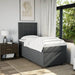 Pat box spring cu saltea, gri închis, 100x200 cm, textil - WALTI WALTI