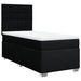 Pat box spring cu saltea, negru, 100x200 cm, textil - WALTI WALTI