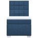 Pat box spring cu saltea, albastru, 100x200 cm, textil - WALTI WALTI