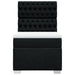 Pat box spring cu saltea, negru, 100x200 cm, textil - WALTI WALTI