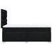 Pat box spring cu saltea, negru, 100x200 cm, textil - WALTI WALTI