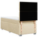 Pat box spring cu saltea, crem, 100x200 cm, textil - WALTI WALTI