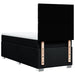 Pat box spring cu saltea, negru, 100x200 cm, textil - WALTI WALTI