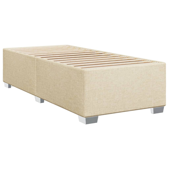 Pat box spring cu saltea, crem, 100x200 cm, textil - WALTI WALTI