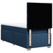 Pat box spring cu saltea, albastru, 100x200 cm, textil - WALTI WALTI