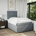 Pat box spring cu saltea, gri deschis, 120x190 cm, textil - WALTI WALTI