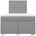 Pat box spring cu saltea, gri deschis, 120x190 cm, textil - WALTI WALTI