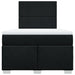 Pat box spring cu saltea, negru, 120x190 cm, catifea - WALTI WALTI