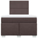Pat box spring cu saltea, maro închis, 120x190 cm, textil - WALTI WALTI