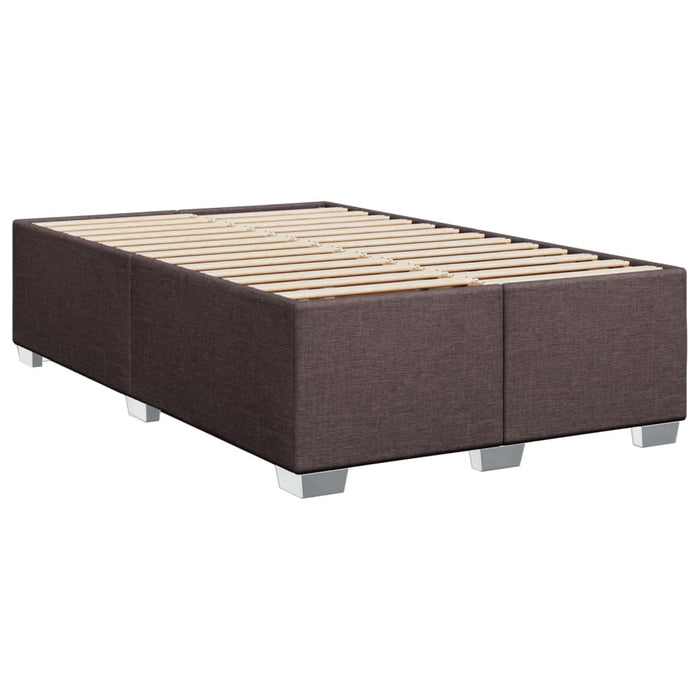 Pat box spring cu saltea, maro închis, 120x190 cm, textil - WALTI WALTI