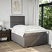 Pat box spring cu saltea, taupe, 120x190 cm material textil - WALTI WALTI