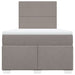 Pat box spring cu saltea, taupe, 120x190 cm material textil - WALTI WALTI