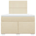 Pat continental cu saltea, crem, 120x190 cm, textil - WALTI WALTI