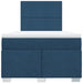 Pat box spring cu saltea, albastru, 120x190 cm, material textil - WALTI WALTI
