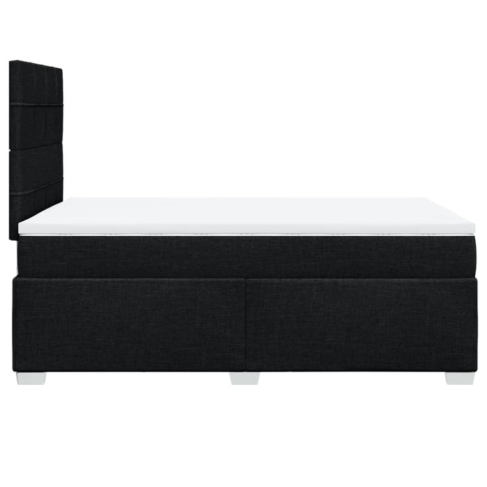Pat box spring cu saltea, negru, 120x190 cm, catifea - WALTI WALTI