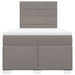 Pat box spring cu saltea, taupe, 120x190 cm material textil - WALTI WALTI