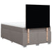Pat box spring cu saltea, taupe, 120x190 cm material textil - WALTI WALTI