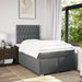 Pat box spring cu saltea, gri închis, 120x190 cm, textil - WALTI WALTI