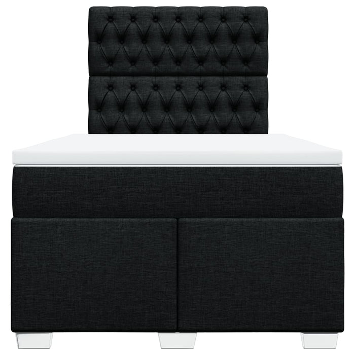 Pat box spring cu saltea, negru, 120x190 cm, catifea - WALTI WALTI