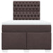 Pat box spring cu saltea, maro închis, 120x190 cm, textil - WALTI WALTI