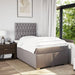 Pat box spring cu saltea, taupe, 120x190 cm material textil - WALTI WALTI