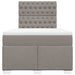 Pat box spring cu saltea, taupe, 120x190 cm material textil - WALTI WALTI